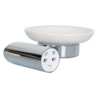 Мыльница Swensa Lock SWR-6600-02-CRM, подвесная, керамика/металл, цвет белый