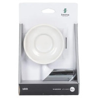 Мыльница Swensa Lock SWR-6600-02-CRM, подвесная, керамика/металл, цвет белый