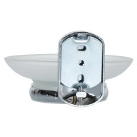 Мыльница Swensa Slick SWR-5600-02, подвесная, стекло/металл, цвет хром