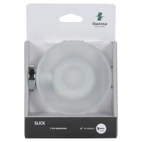 Мыльница Swensa Slick SWR-5600-02, подвесная, стекло/металл, цвет хром