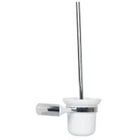 Ёршик для унитаза Swensa Lock SWR-6600-08-CRM, подвесной, цвет белый/хром