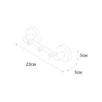 Вешалка Fixsen Silver FX-52005-3 стальная 3 крючка цвет хром