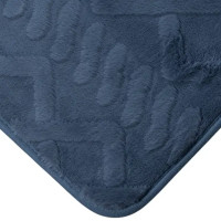 Коврик для туалета Swensa Warm 50x50 см цвет синий