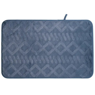 Коврик для ванной Swensa Warm 50x80 см цвет синий