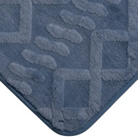 Коврик для ванной Swensa Warm 50x80 см цвет синий