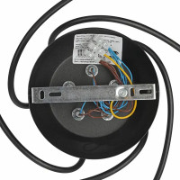 Люстра потолочная Плаза 5 ламп 15 м² цвет черный