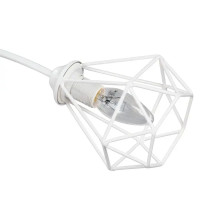 Люстра потолочная Плаза 3 лампы 9 м² цвет белый