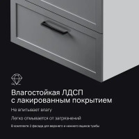Комплект фасадов для тумбы AM.PM Force M9FFFM0802GM 33x76.5 см МДФ цвет коричневый 2 шт