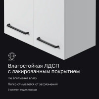 Комплект фасадов для пенала подвесного AM.PM Force M9FFCF0602WM 70x30 см влагостойкая ЛДСП цвет белый 2 шт