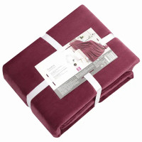 Плед Flandria 200x220 см микрофибра цвет темно-бордовый