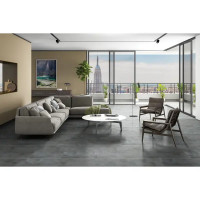 Глазурованный керамогранит Arcadia Ceramica Elite Dark Grey Sugar 60x60 см 1.44 м² лаппатированный цвет темно-серый