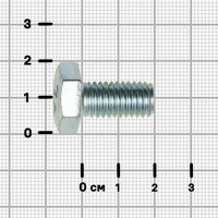 Болт DIN 933 10x20 мм оцинкованный 8 шт.