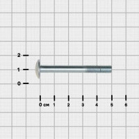 Болт DIN 603 6x50 мм оцинкованный 6 шт.