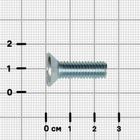Винт DIN 965 8x25 мм оцинкованный 12 шт.
