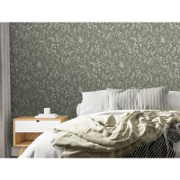 Обои флизелиновые Victoria Stenova Lavanda зеленые 1.06 м VS287913