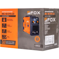 Сварочный аппарат инверторный Fox MIG 180 SYN LCD, 180 А, до 0.6 мм