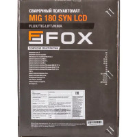 Сварочный аппарат инверторный Fox MIG 180 SYN LCD, 180 А, до 0.6 мм
