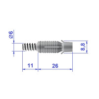 Стяжка-шкант 16x8.8x41 мм сталь цвет цинк 4 шт.