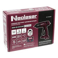 Пистолет клеевой Neolaser NGG-20-ACCUM, 20 В, для стержней 11 мм