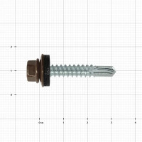 Саморезы кровельные по металлу с буром RAL 8017 5.5x32 мм на вес