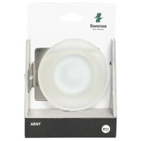 Мыльница Swensa Arny SWR-9500-02, подвесная, стекло/сталь, цвет сатин