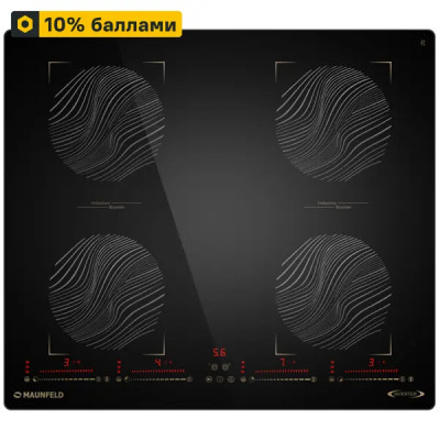 Индукционная варочная панель Maunfeld CVI594SB2BKF 59 см 4 конфорки цвет черный