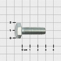 Болт DIN 933 10x30 мм оцинкованный 4 шт.