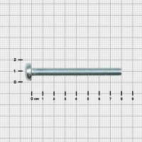 Винт DIN 7985 8x80 мм оцинкованный 4 шт.