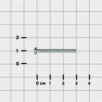 Винт DIN 7985 3x30 мм оцинкованный 30 шт.