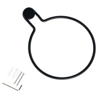 Держатель для полотенец Swensa Dots SWR-7268-05 кольцо цвет черный