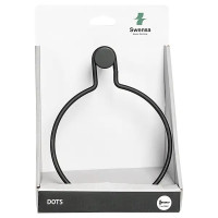 Держатель для полотенец Swensa Dots SWR-7268-05 кольцо цвет черный