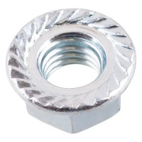 Гайка шестигранная М10 DIN 6923 сталь оцинкованная 8 шт.