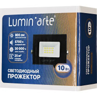 Прожектор светодиодный уличный Lumin Arte 10 Вт 5700 К IP65 нейтральный белый свет