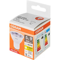 Лампа светодиодная Osram GU10 5 Вт/827 теплый белый свет