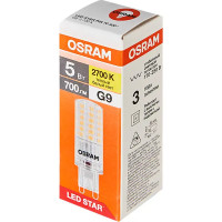 Лампа светодиодная Osram G9 5 Вт/827 теплый белый свет