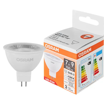 Лампа светодиодная Osram GU5.3 7 Вт/840 нейтральный белый свет