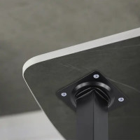 Опора мебельная квадратная 25x25x400 мм металл цвет черный