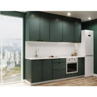 Карниз для кухонного шкафа Инта Delinia ID 220x4 см МДФ цвет зеленый