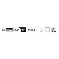 Фасад для кухонного шкафа Висла 44.7x76.5 см Konsensa МДФ цвет белый