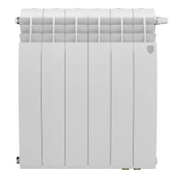 Радиатор секционный Royal Thermo Biliner 500/87 6 секций нижнее подключение биметалл белый