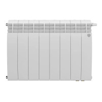 Радиатор секционный Royal Thermo Biliner 500/87 8 секций нижнее подключение биметалл белый