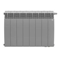 Радиатор секционный Royal Thermo Biliner 500/87 8 секций нижнее подключение биметалл серый