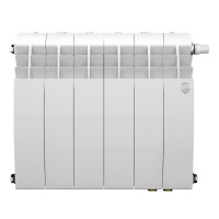 Радиатор секционный Royal Thermo Biliner 350/87 6 секций нижнее подключение биметалл белый