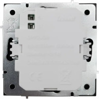 Розетка двойная USB встраиваемая Lezard Zima без заземления цвет черный бархат