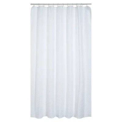 Штора для ванной Swensa Sculip SWC-95-59-WHT 200x180 см полиэстер цвет белый