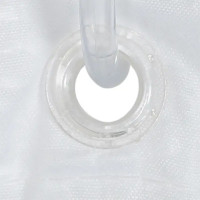 Штора для ванной Swensa Emy SWC-95-61-WHT 200x180 см полиэстер цвет белый