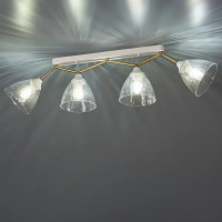 Люстра потолочная Comfi Tata 4 лампы 12 м² цвет белый