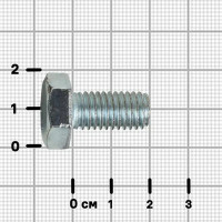 Болт DIN 933 10x20 мм оцинкованный на вес