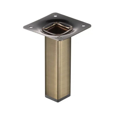 Опора мебельная 100x25x25 мм сталь цвет бронза