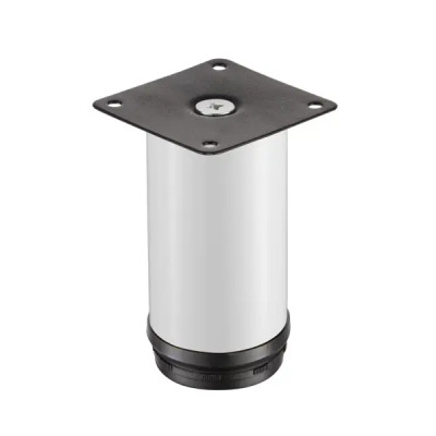 Опора мебельная регулируемая 100x50 мм сталь цвет белый